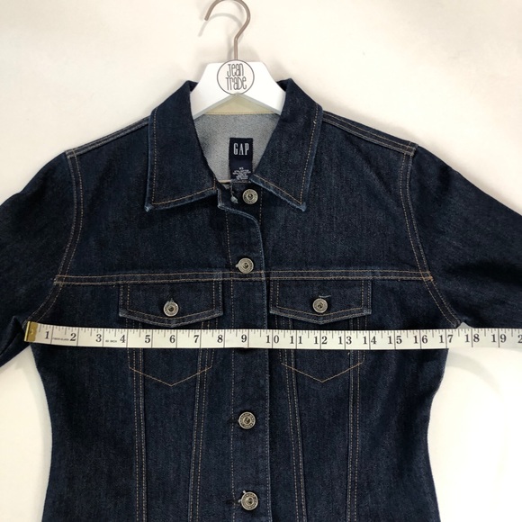 GAP Dark Denim Jean Jacket - Picture 3 of 8